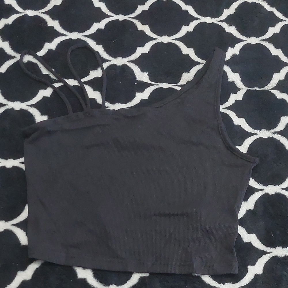 NWOT SHEIN Black Crop Tank Top small